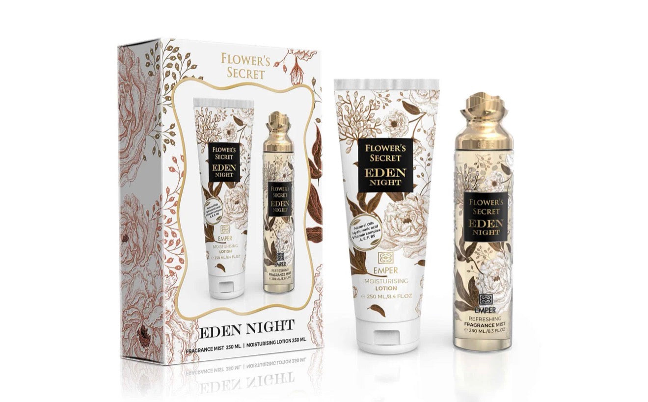 Flower’s Secret Gift Set – Eden Night (Body lotion + free body mist)