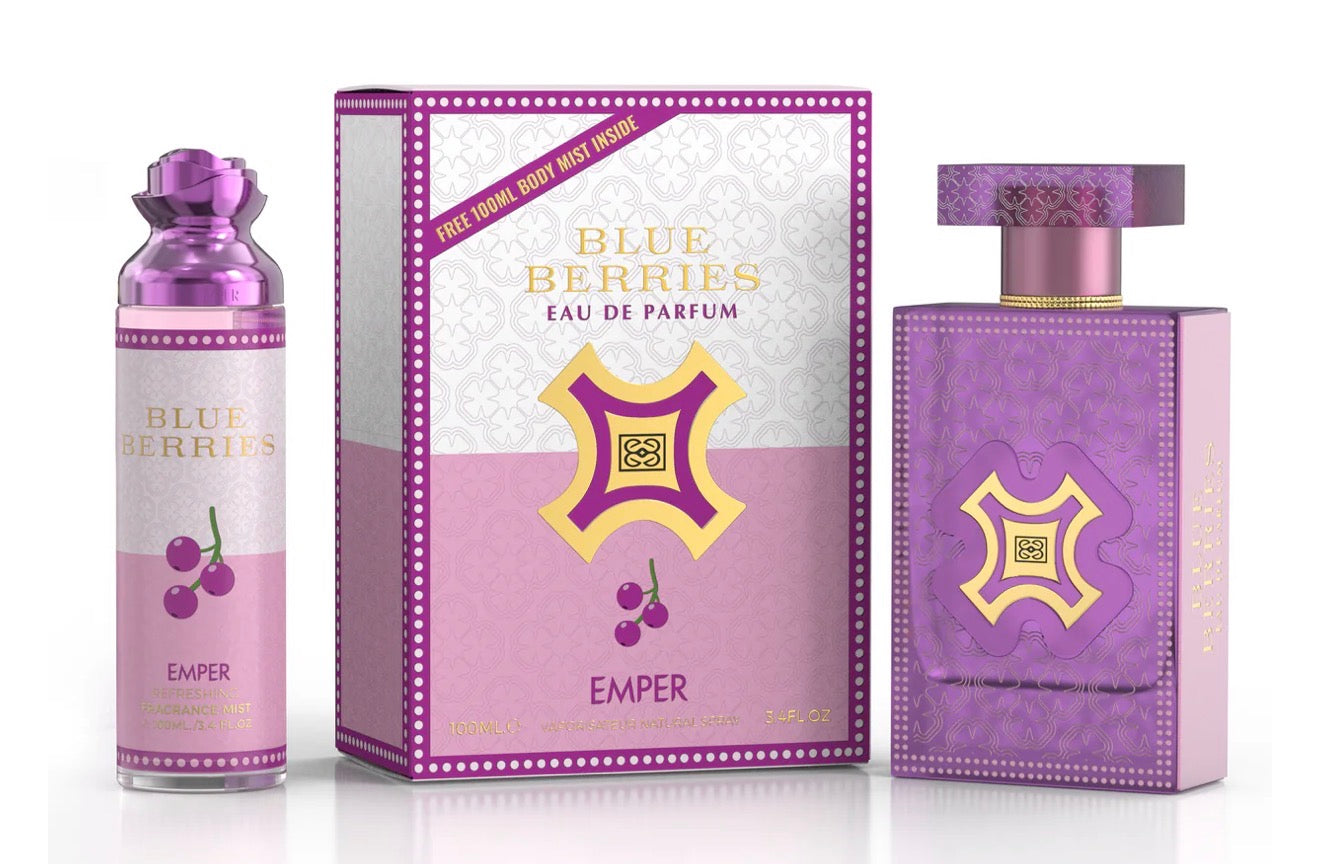 Emper Blue Berries 100ml + free body mist 100ml