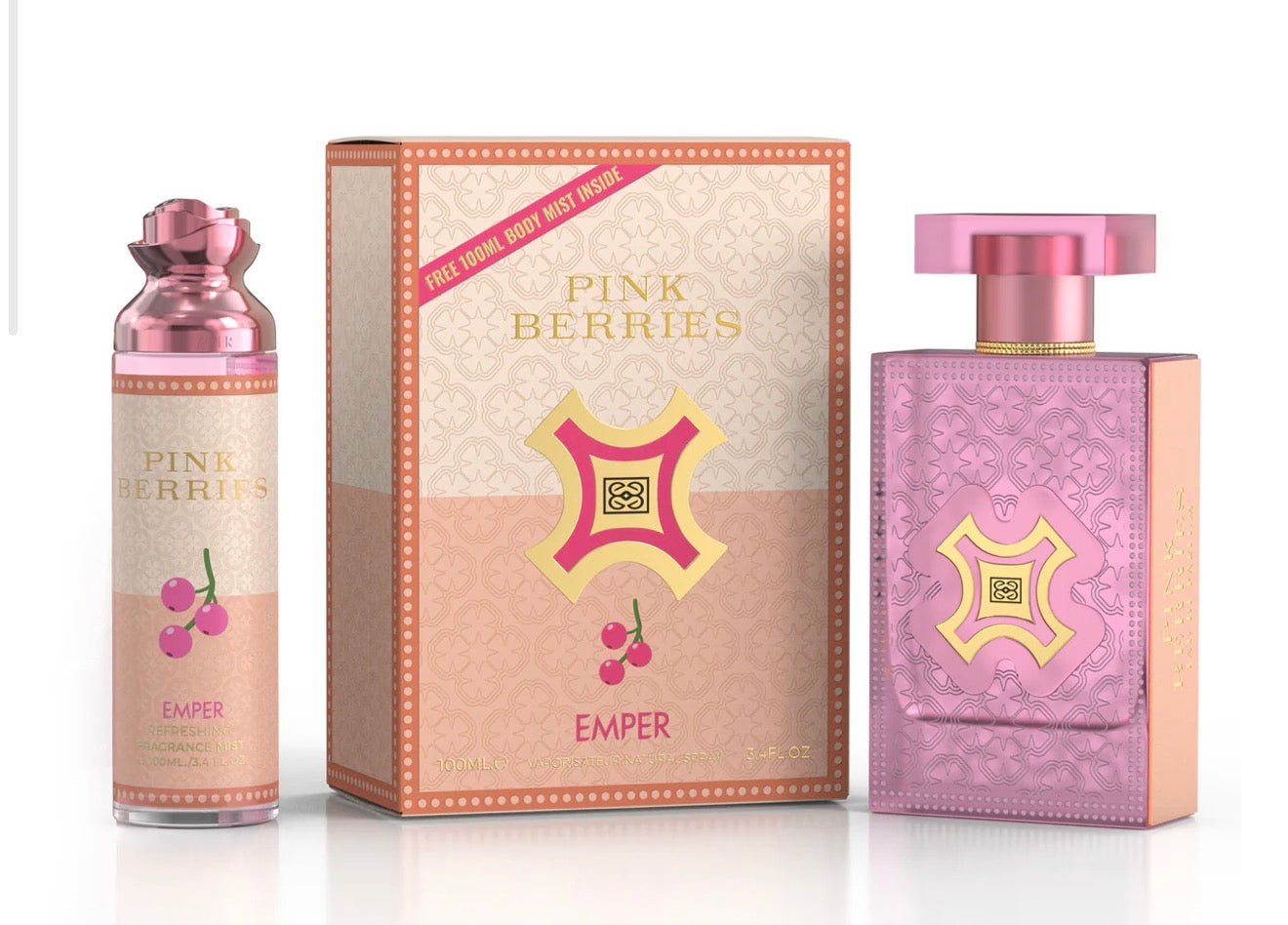 Emper Pink Berries 100ml + free body mist 100ml