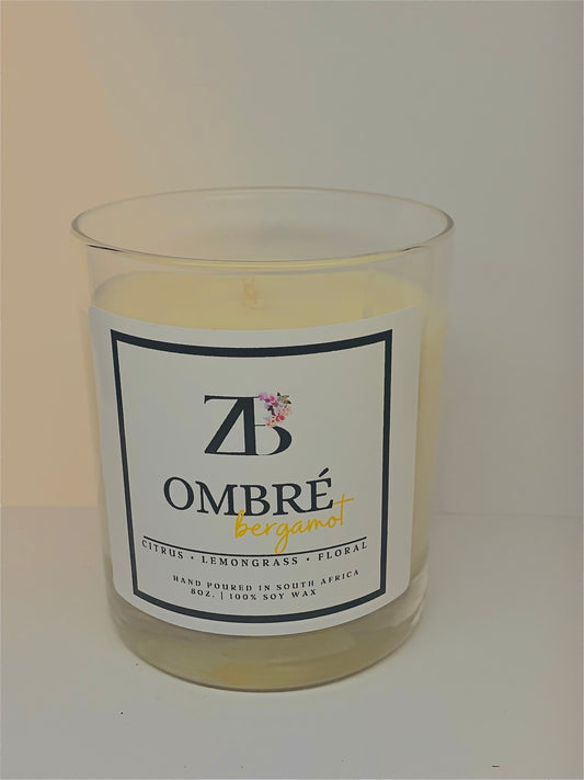 Ombré Bergamot Soy Wax Candle 250g